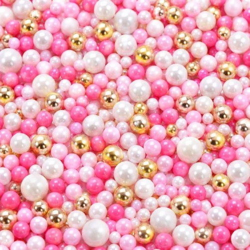 Azucren Posypka cukrowa do dekoracji Pink glam mix 90g AZ02067