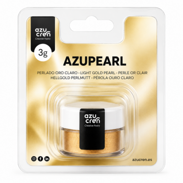 Azucren Barwnik perłowy w proszku do malowania pyłkowania Złoty Light Gold 3g AZ02073