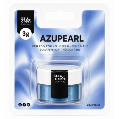 Azucren Barwnik perłowy w proszku do malowania pyłkowania Niebieski Blue 3g AZ02081
