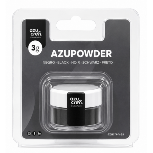 Azucren Barwnik AzuPowder w proszku do ciasta kremu Czarny 3g AZ02085