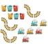 Zestaw urodzinowy Ciuchcia Talerzyki kubki serwetki komplet 24 sztuki 15350