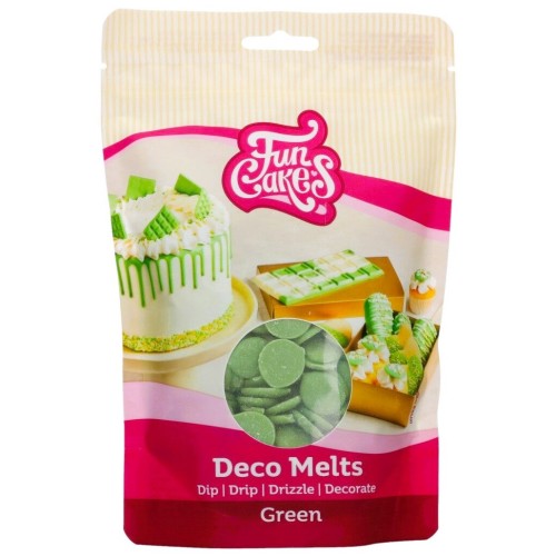 Fun Cakes Polewa czekoladowa melts w pastylkach Zielona 250g F25140