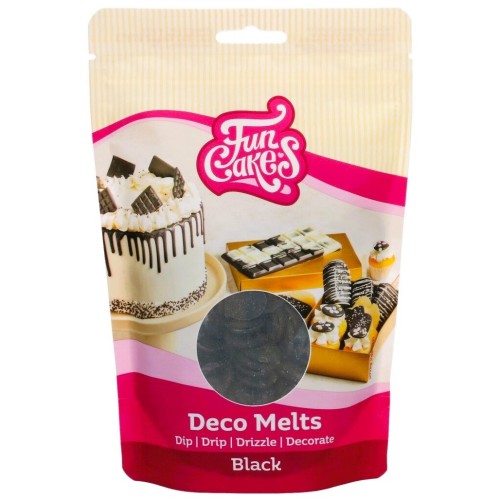 Fun Cakes Polewa czekoladowa melts w pastylkach Czarne 250g F25150