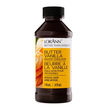 LorAnn ekstrakt do aromatyzowania ciast kremów Butter Vanilla 118ml L0742 bezglutenowy