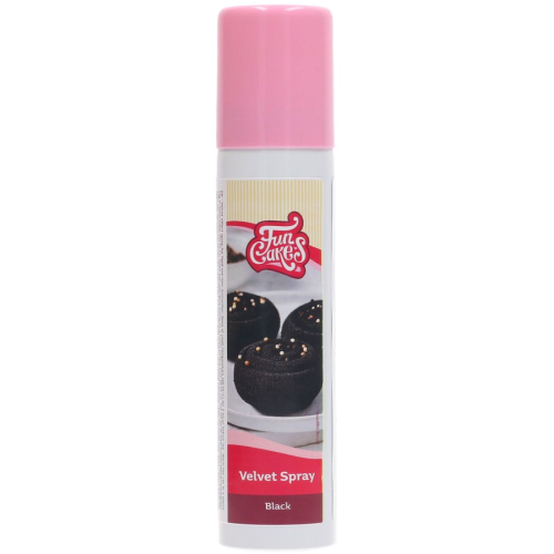 Fun Cakes Zamsz w sprayu do dekoracji wypieków Czarny 100ml F41375