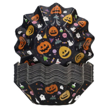 Fun Cakes Papilotki papierowe Bloom do pieczenia babeczek Halloween 48szt F84485