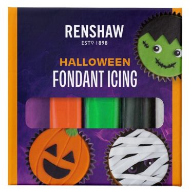 Renshaw Masa cukrowa lukier plastyczny 5 kolorów 5x100g Halloween Colours R422757