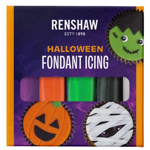 Renshaw Masa cukrowa lukier plastyczny 5 kolorów 5x100g Halloween Colours R422757