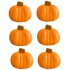 Czekoladowe Dynie 2D 6szt dekoracja na Halloween 15510