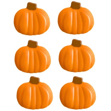 Czekoladowe Dynie 2D 6szt dekoracja na Halloween 15510