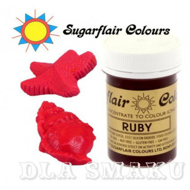 Sugarflair Barwnik w paście jadalny do barwienia kremu masy Ruby A115